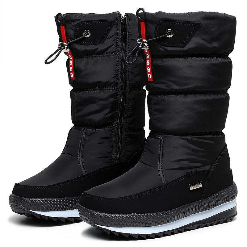 

Women Snow Boots Platform Winter Boots Thick Plush Waterproof Non-slip Boots Fashion Women Winter Shoes Warm Fur Botas mujer