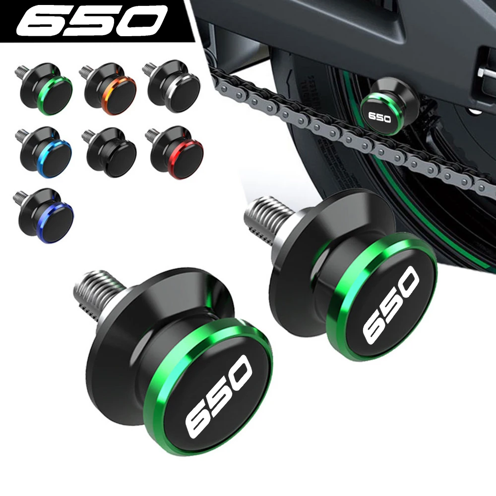 

Motorcycle CNC Alumiunm 8mm Swingarm Spools Sliders Stand Screws For Kawasaki Ninja 650 njnja650 2017 2018 2019 2020 2021-2023
