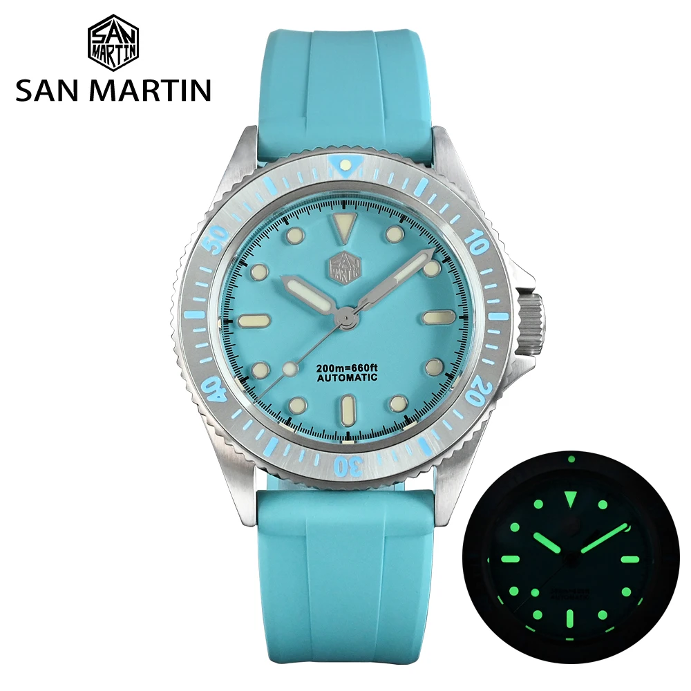 

San Martin 38mm Dive Watch Original Design Fashion Sport Style Miyota 8215 Automatic Mechanical Watches Luxury Sapphire 20Bar