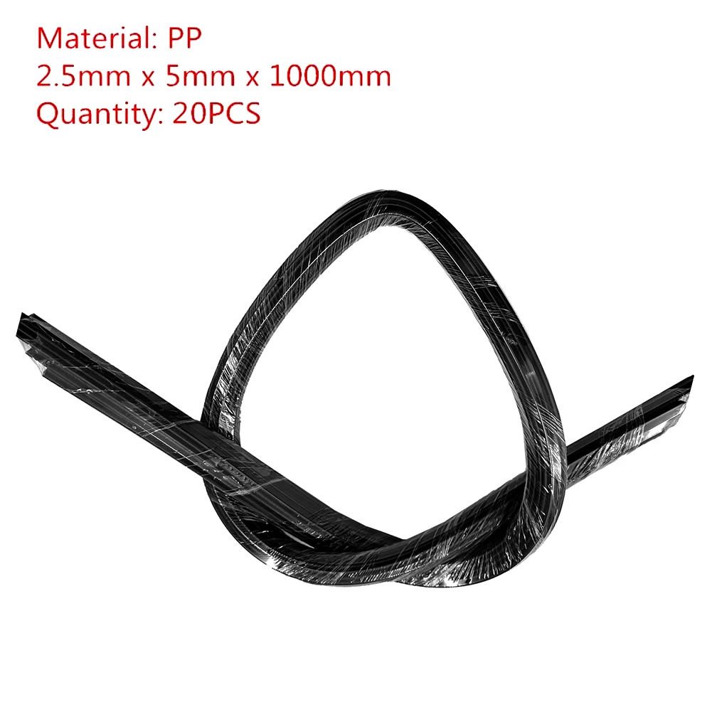 Enlarge 20pcs 1000mm Black PP Plastic Welding Rods For Battery Shell Car Bumper Front/Back Baffle Plate Repair Welder Tools
