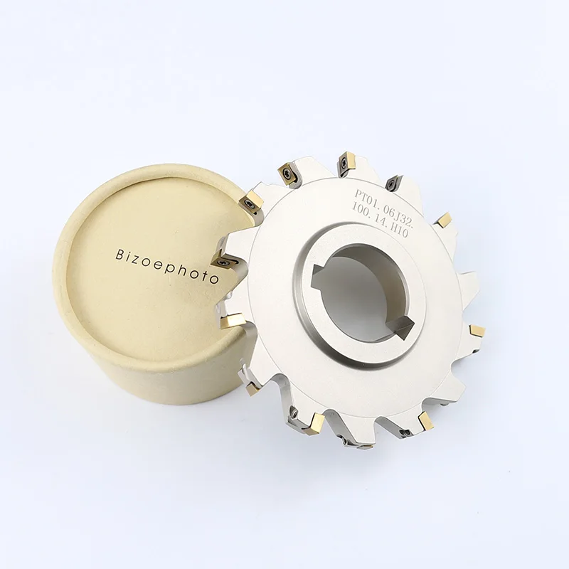 

Indexable Side and Face Milling Cutter PT01.06B27.100.14.H10/SMP03-100X10-B27-MP06-14 for Insert MPHT