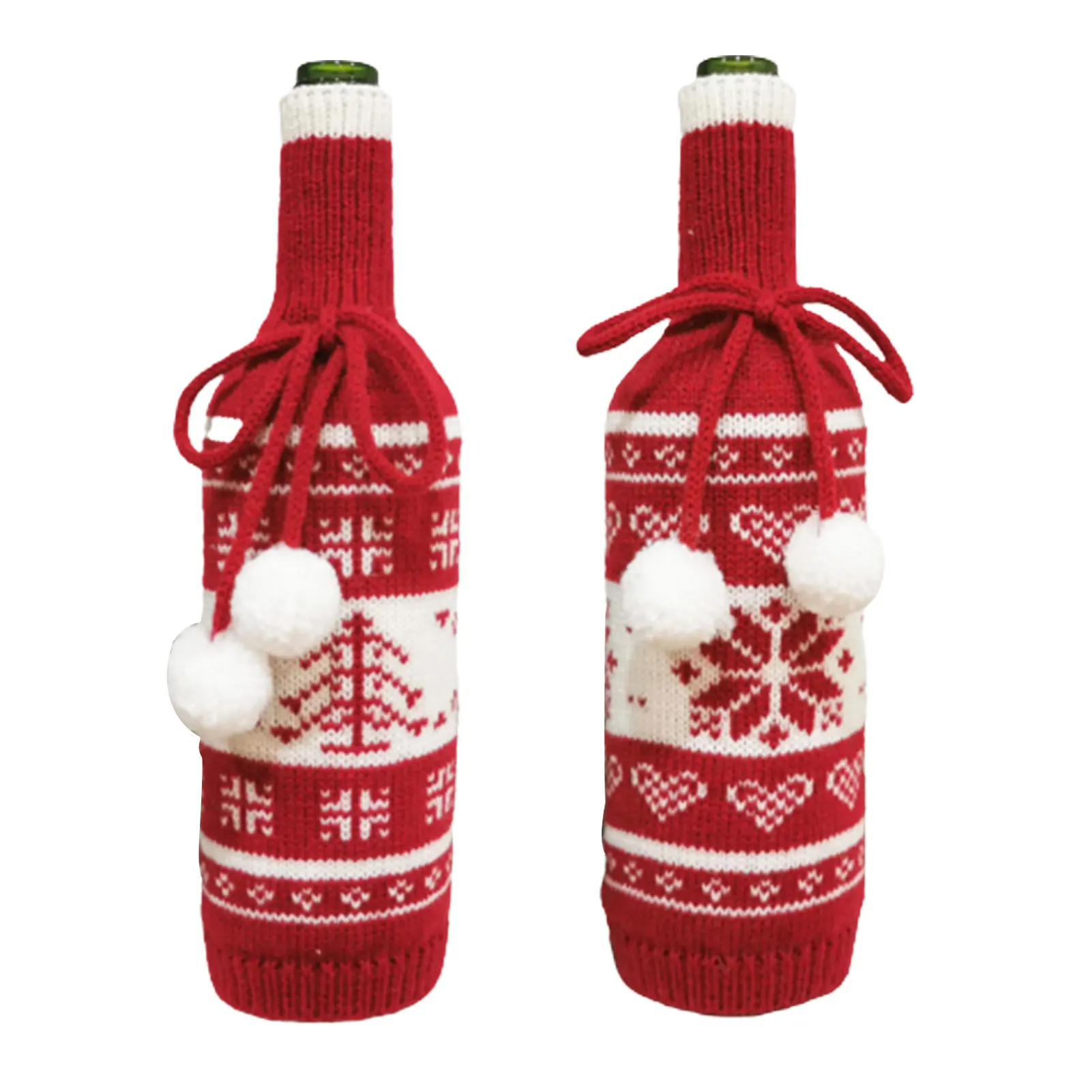 

Рождественское украшение, винный мешок, многоразовое Рождественское украшение для рождественского стола