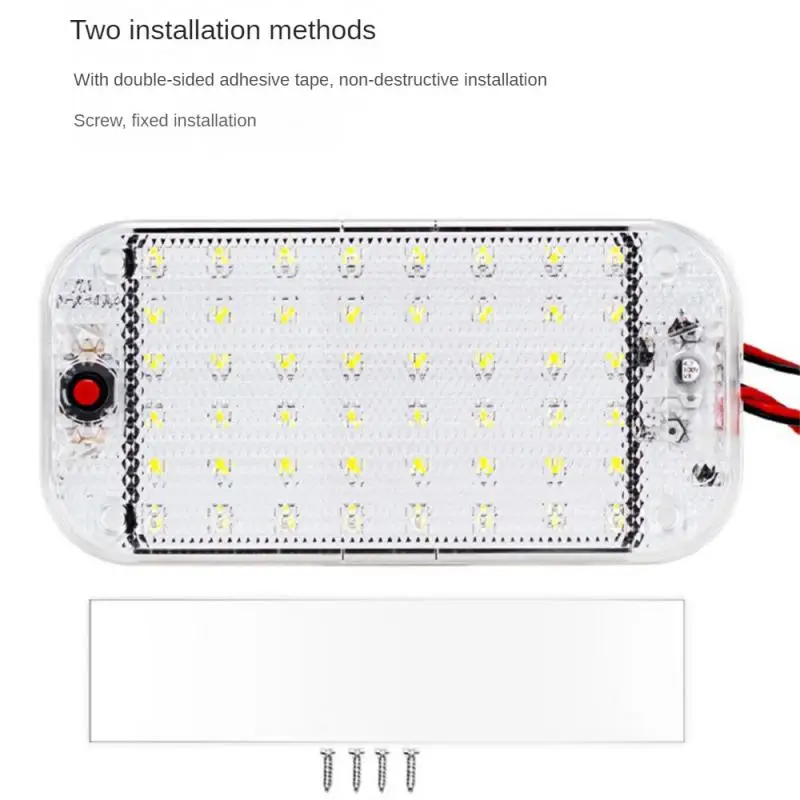 

2023 LED 12v-85v Panel Light Automobile Interior Reading Light High Brightness Van Truck Room Vehicle Boat Camping Light Belt
