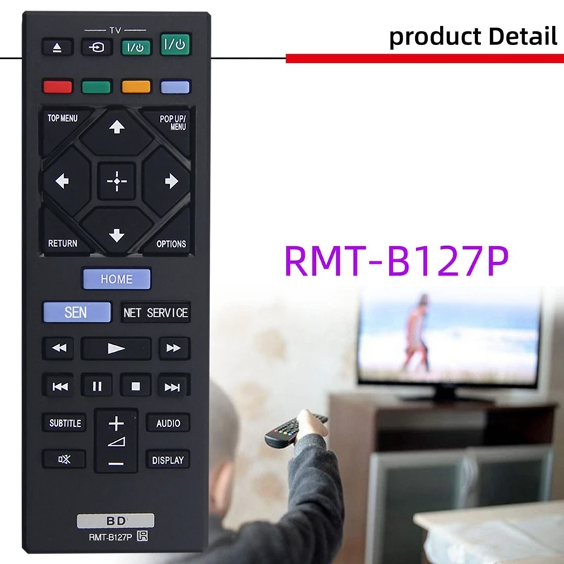 RMT-B127P Remote Control Accessories For Sony Blu-Ray Disc DVD Player BDP-S1200 BDP-BX120 BDP-BX320 BDP-BX520 BDP-S3200 images - 6