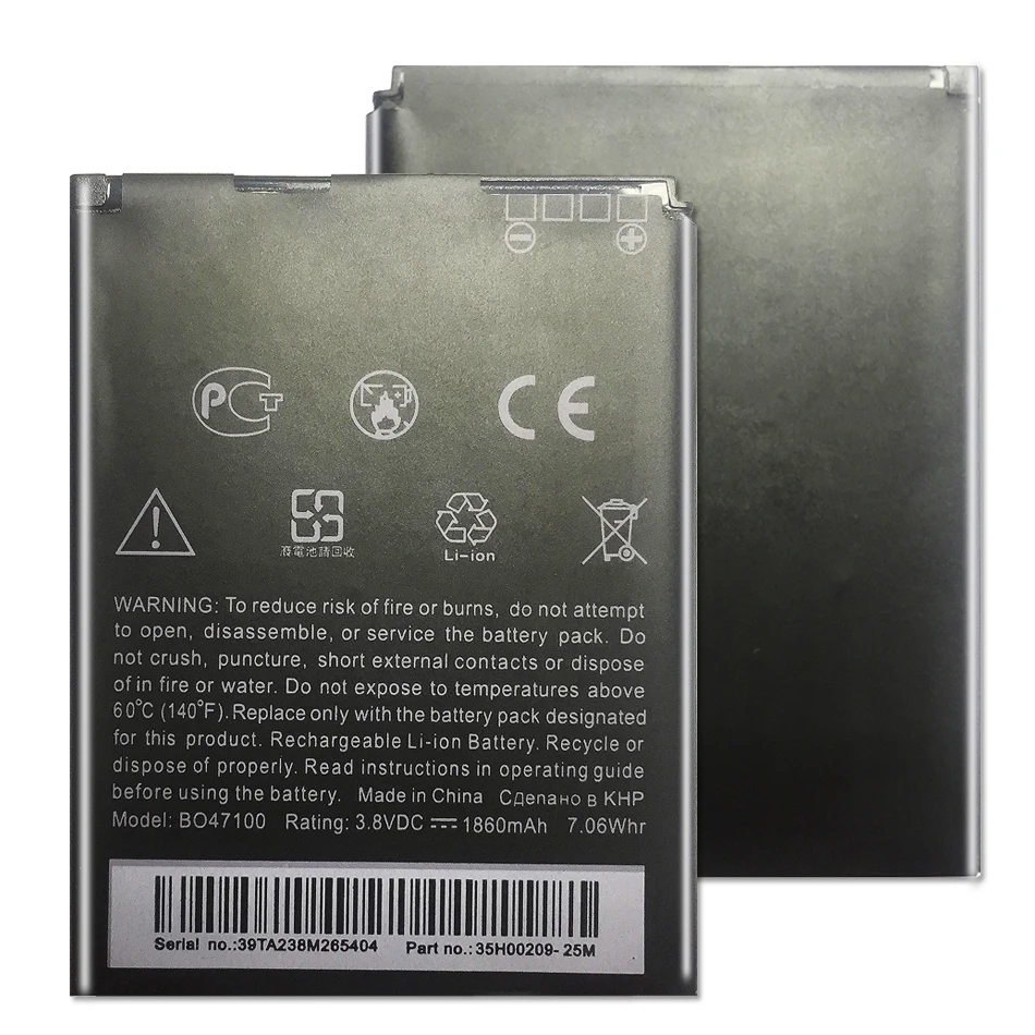 Для HTC Desire 400 500 600 Dual SIM C525c C525E T528 606W T606W T608T T609D мобильный телефон аккумулятор BM60100