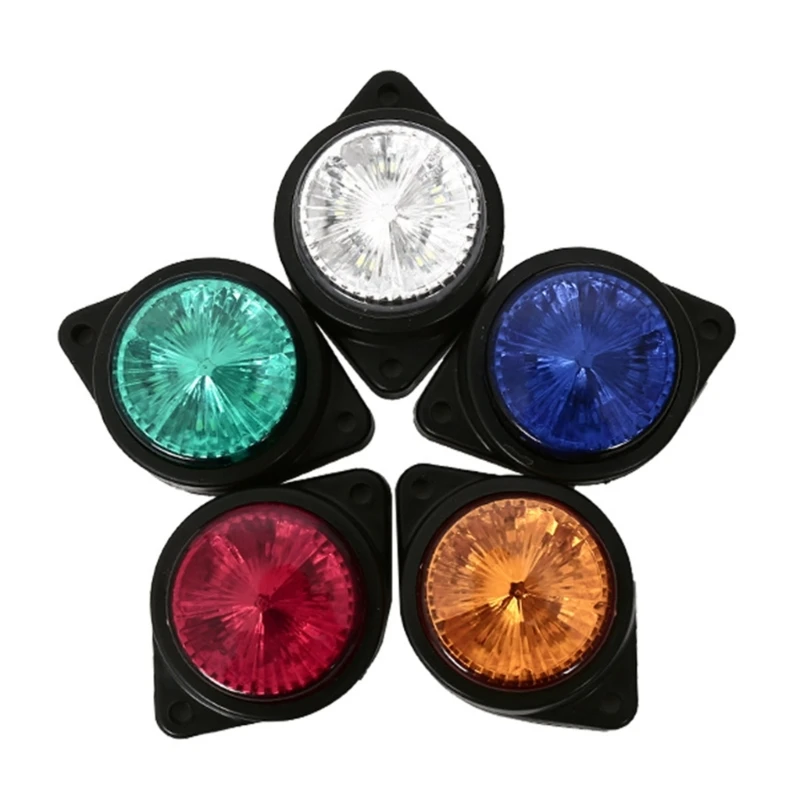 2 шт. 12 В 24 светодиодные боковые габаритные фонари Предупреждающий задний фонарь