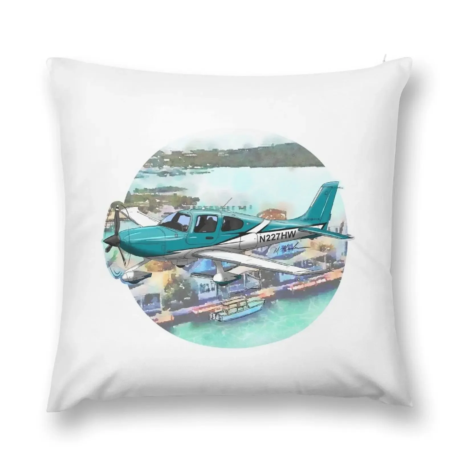 Декоративная подушка Cirrus SR-22 N277HW рождественские украшения для дома 2021 клетчатая