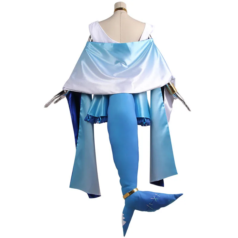 Hololive EN Gawr Gura костюм для косплея унисекс размер Vtuber Shark формальное платье юбка