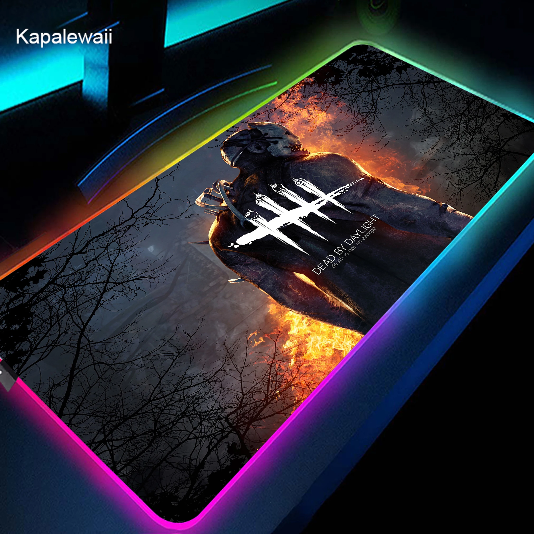 

RGB Dead By Daylight Mouse Pad Gaming Computer Large Mousepad Keyboard Backlit XXL LED Gamer Mause Pad Carpet Keyboard Deskmat