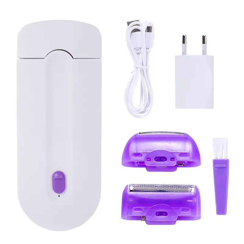 Rechargeable Women Epilator Portable Hair Removal Tool Rotary Shaver Body Face Leg Bikini Lip Depilator Hair Remover Laser