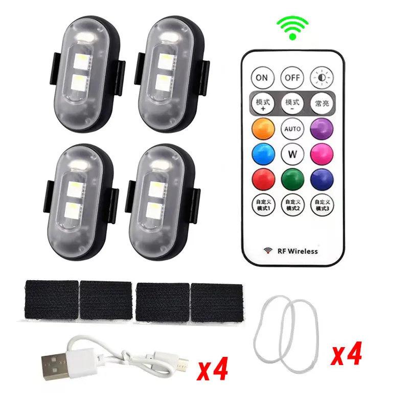 

RGB LED Стробоскоп Для Мотоцикла, Беспроводной Пульт ДУ, Фонарь Для Самолетов, Вертолетов, Велосипедов, Автомобилей