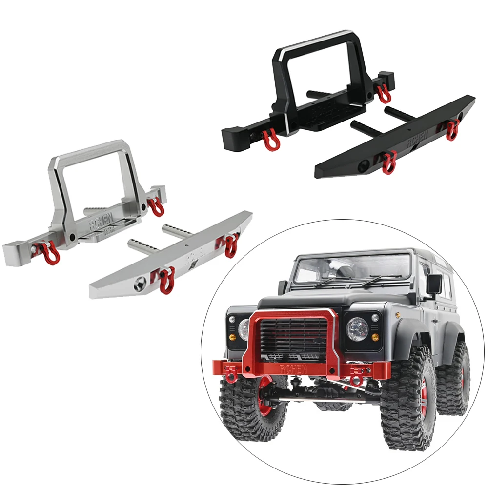 

Новый металлический передний и задний бампер для Traxxas TRX4 TRX-4 Axial SCX10 90046 AXI03007 MN999 1/10 обновленные детали для радиоуправляемого гусеничного авто...