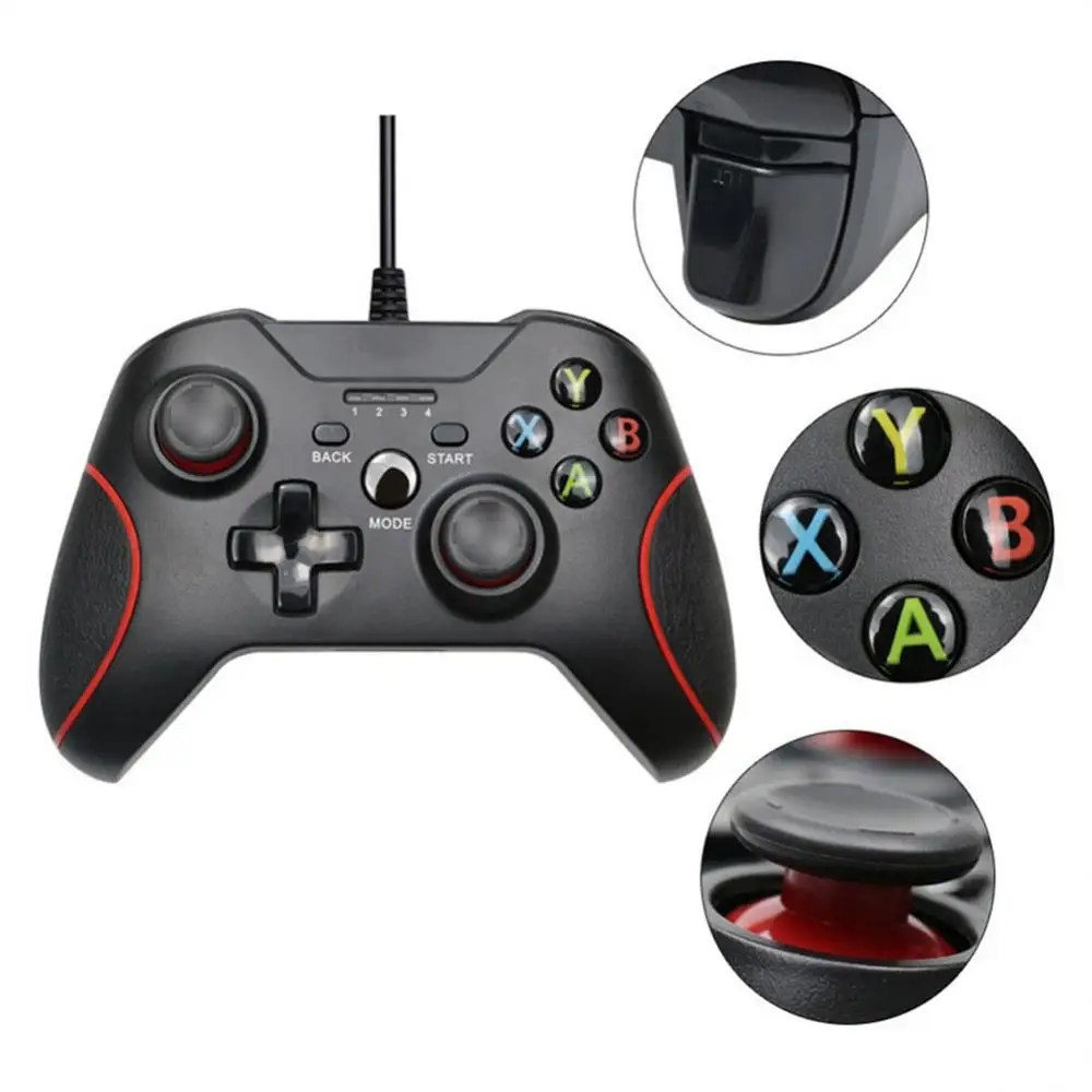 

Wired Gamepad For PS3 PC USB Laptop Windows XP/7/8/10 Android Gaming Joystick Controller Game Console Phone Gamepads Accessories