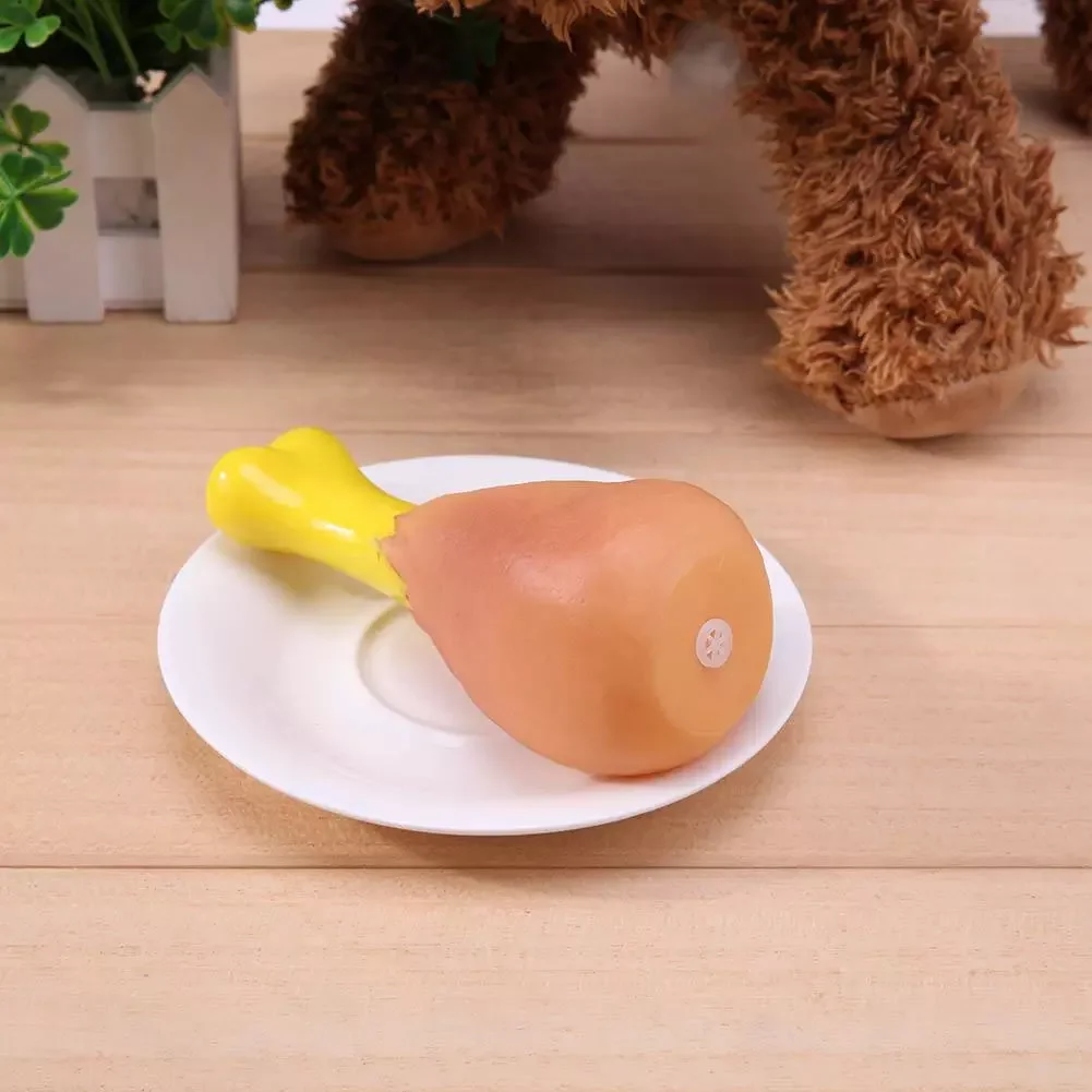 

Pet Chew Toys Pet Set Interactive Playing Funny Molar Hew Chicken Toy Dog Squeaky Sound Puppy Molar Bite Cleaning Teeth