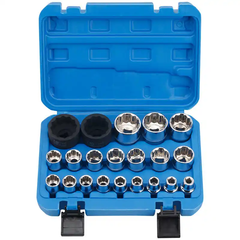 Набор торцевых ключей 1/2 21 шт. набор многозубных гаек торцевая головка для кромки
