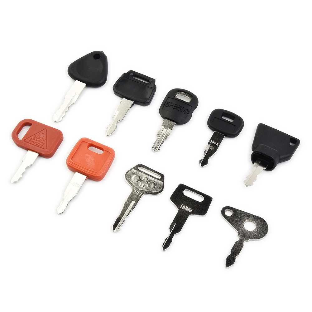 

10 KEY SET Master Key Ignition Set For Agricultural + Heavy Plant Machinery JDS T250 H806 787 H800 JCB 459A 5P8500 K250 777