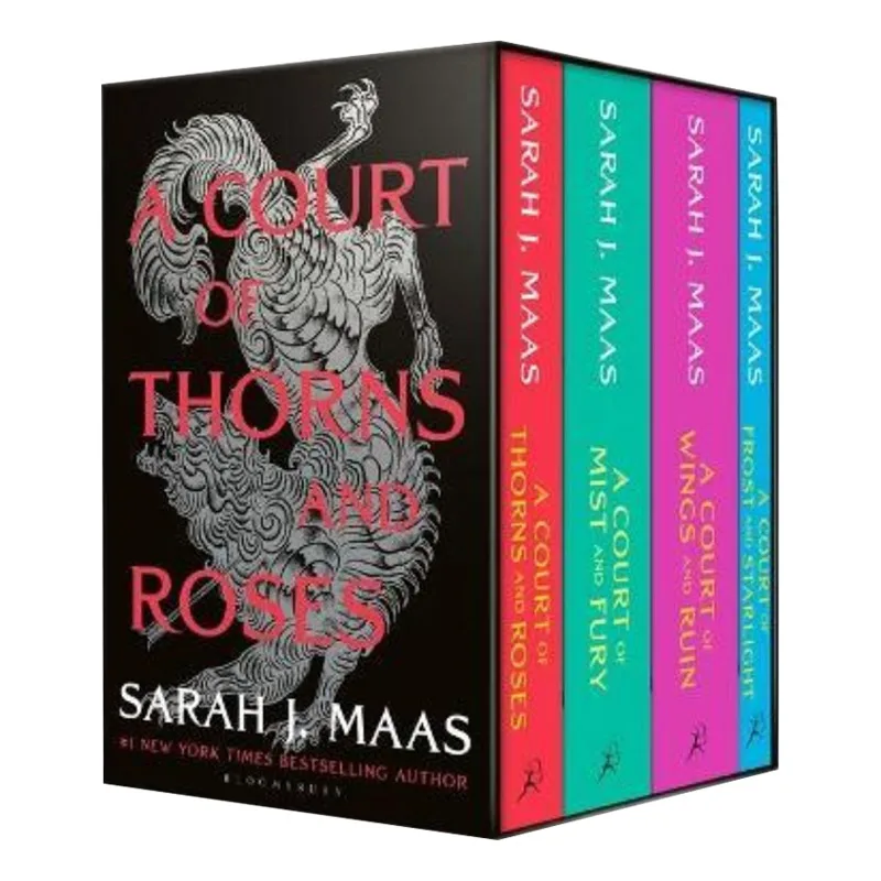 

English Original Novel A Court of Thorns and Roses Box Set 1-4 Paperback Classic Modern Literary Novel Story English Book