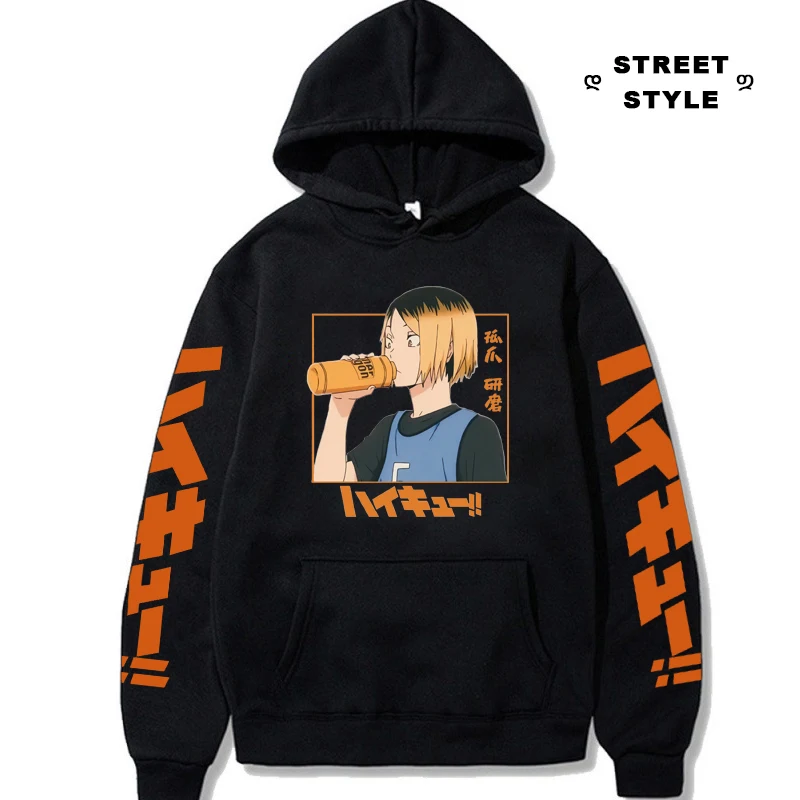 

Hot Haikyuu Hoodies Japanese Anime 90s Harajuku Kozume Kenma Graphic Print Sweatshirts Casual Pullover Men Women Y2k Streetwear