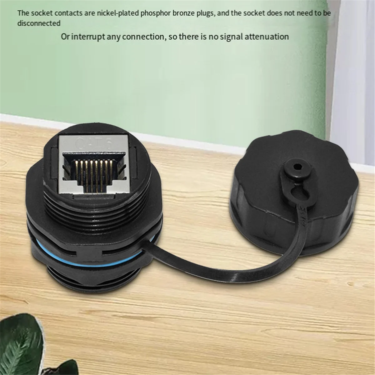 2 шт. соединитель для монтажа на панели RJ45 экранированный промышленный разъем