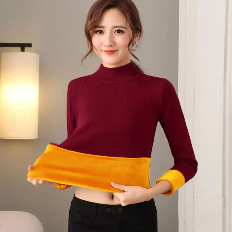 Women's Thermal Underwear Fleece Lined Tops Cami Tank Top Vest Camisoles Sleepwear Sexy Winter Thermals Bottoming Shirt Clothes