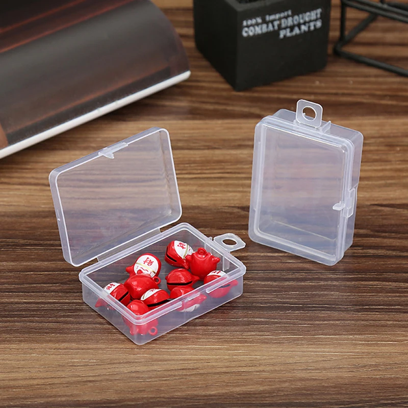 

10Pcs Earrings Jewelry Plastic Organizer Box Rectangle Storage Case Packaging Box Mini Boxes Container Dustproof