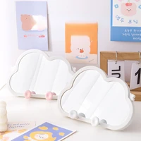 foldable makeup mirror clouds cosmetic mirror for girl women table desk mirror with stand dormitory dressing mirror