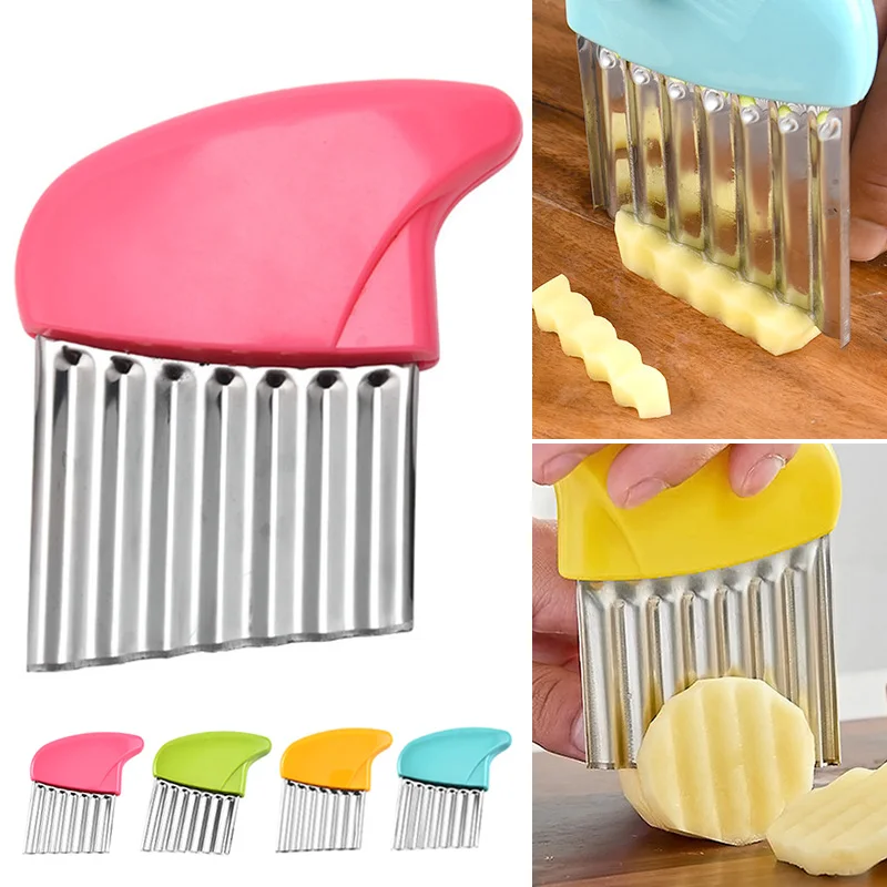 

Чип для картофеля, искусственный волнистый нож, резак для картофеля фри, кухонные инструменты, аксессуары, принадлежности для гаджетов