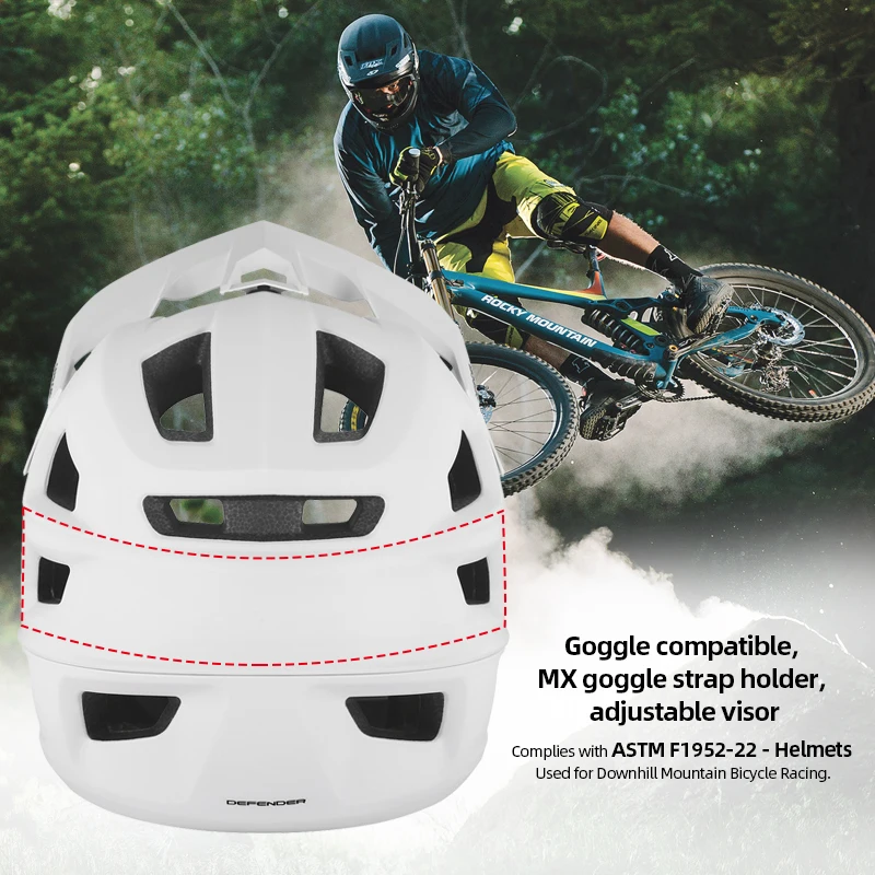 CAIRBULL Полнолицевой велосипедный шлем для скоростного спуска CE Безопасный