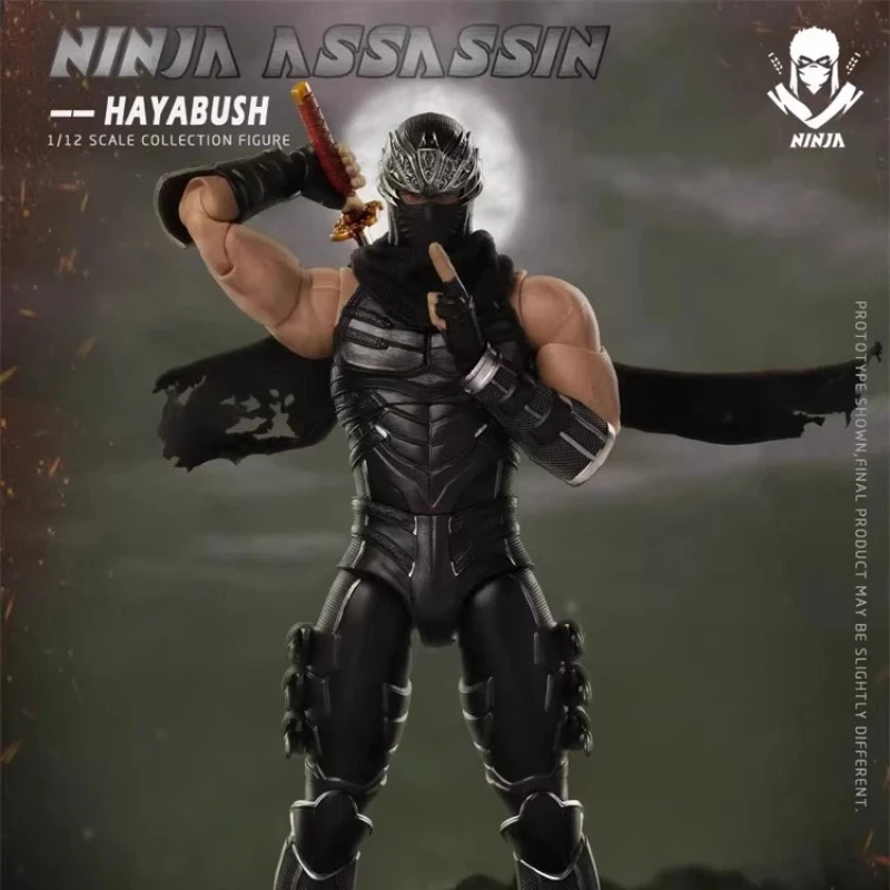 Фото Фигурка Brotoys Ninja Assassin Ryu Hayabusa LR010, оригинальный наряд ниндзя, коллекция моделей из ПВХ, набор мечей, игрушечный дисплей, подарок №1