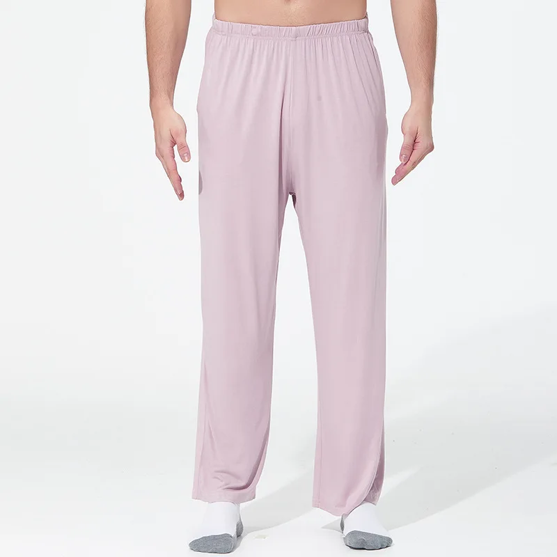 Male household trousers casual summer modal cotton plus size loose wide-legged pants household elastic anti-mosquito pants 7XL