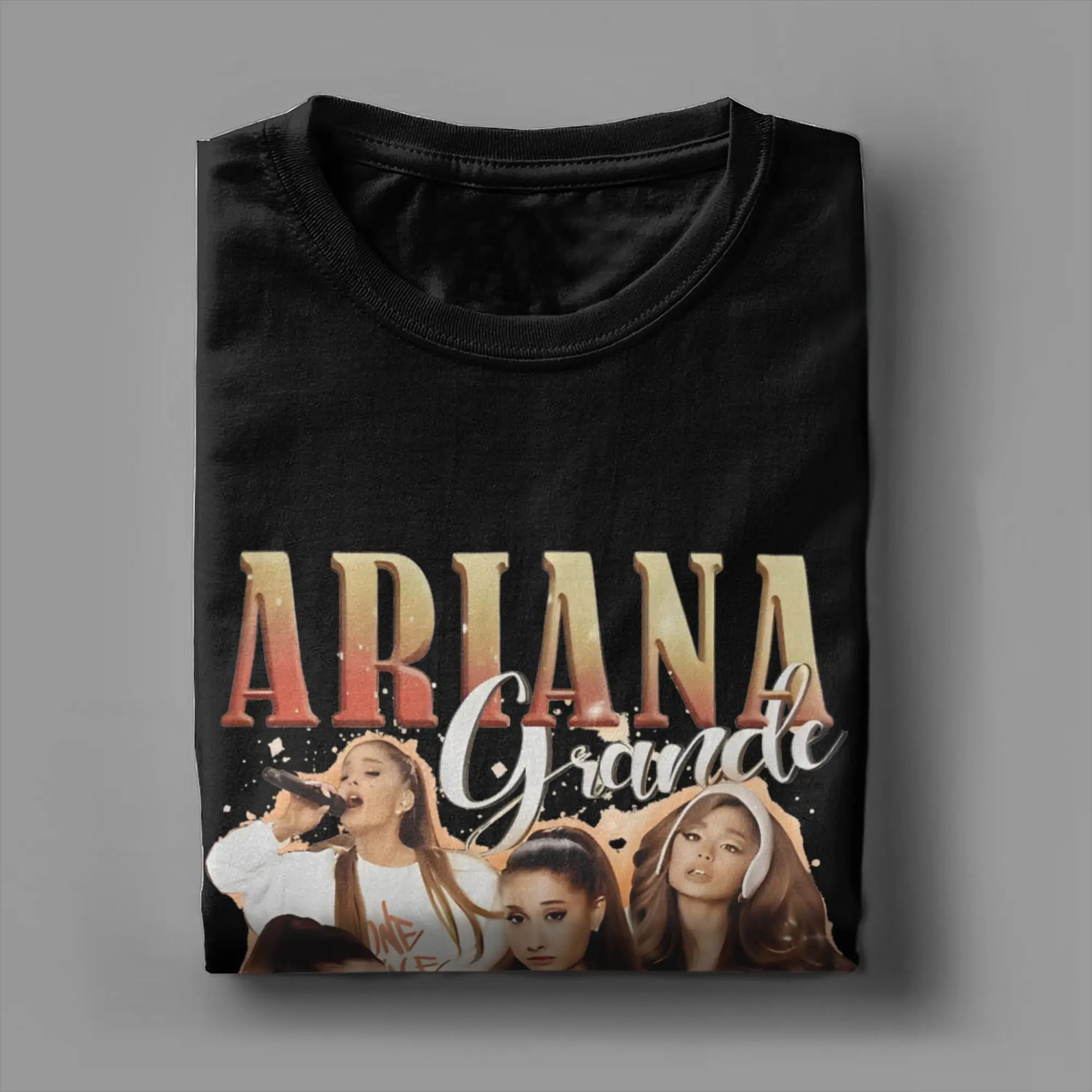 Винтажная мужская футболка с поп-музыкой R&ampB Arianas Grandes Крутые хлопковые футболки