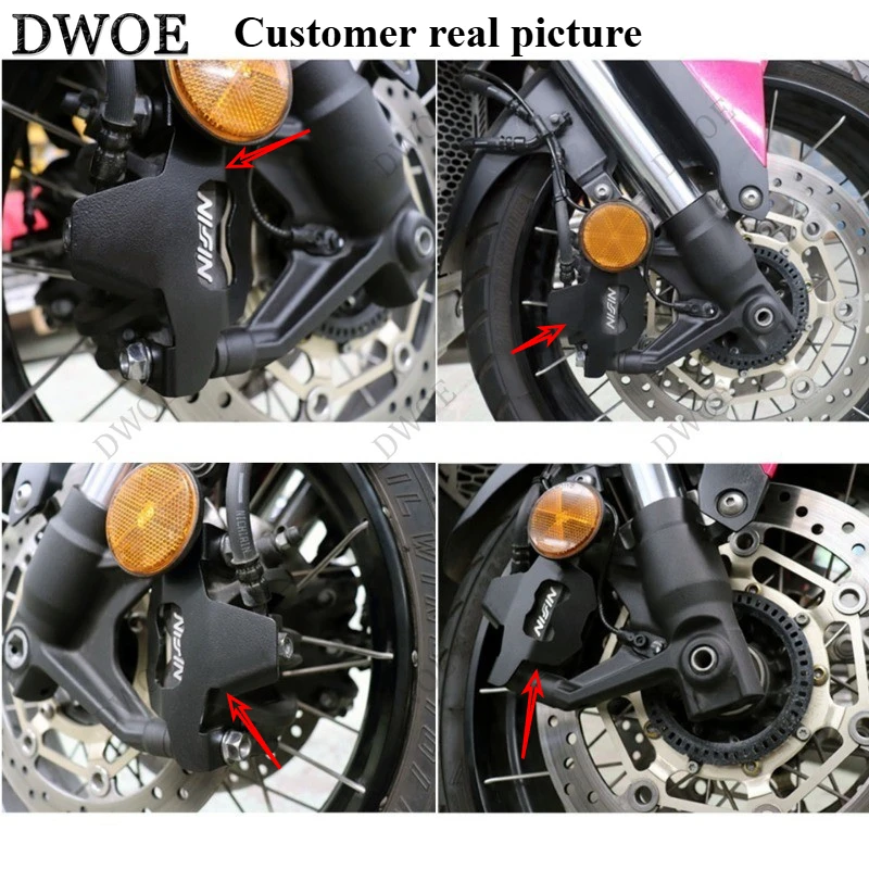 Двое аксессуары для мотоциклов передний тормозной суппорт мотоцикла защитные