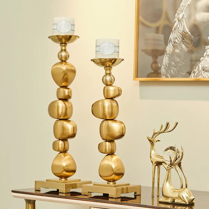 

Роскошные Металлические блоки неправильной геометрической формы подсвечник с орментом держатель для обеденного стола свадебное Рождественское украшение для дома