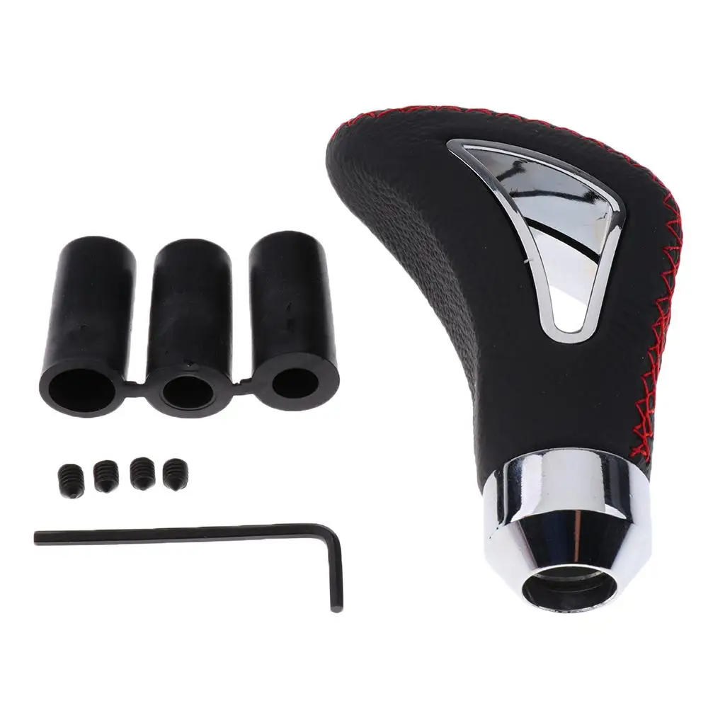 

Universal Manual Leather Knob Change Stick for Automobile - Black