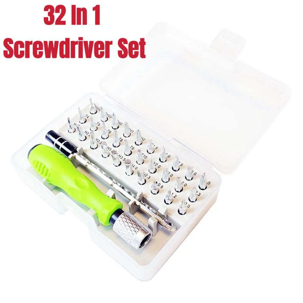 

32 In 1 Screwdriver Set Precision Mini Magnetic Screwdriver Bits Kit Phone Mobile IPad Camera Maintenance Tool Repair
