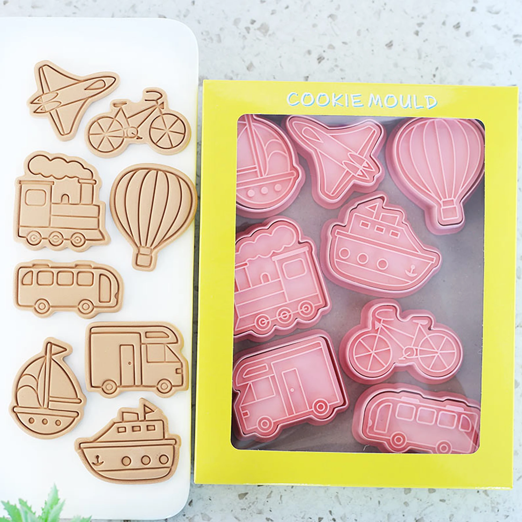 

8 шт./набор, пластиковые формочки для печенья