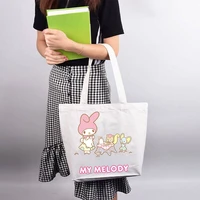 sanrio cute animal prints canvas women bag casual student girls messenger bags vintage ladies large capacity shoulder handbag