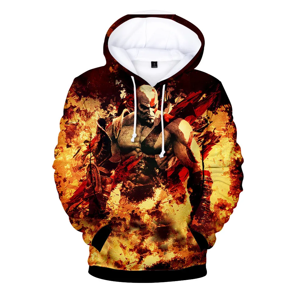 

Men's Hoodies God Of War Printed 3D Cool Spring Autumn Hoodie Male Female Game Anime Sweatshirt Leisure Personality Clothes