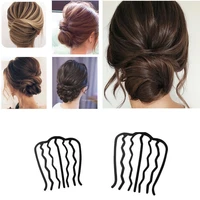 summer trendy women hair clip braiding tool donut hair accessories comb twist fork curly ornament hair clips for girl styling