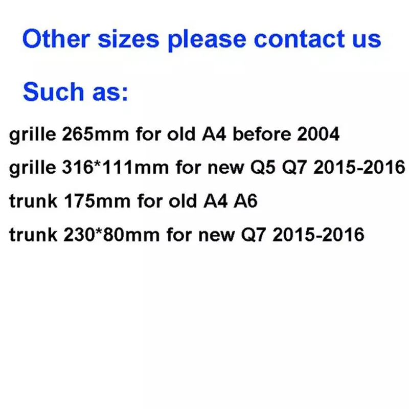 4 кольца ABS серебристый черный Автомобильный капот Передняя крышка гриль задний