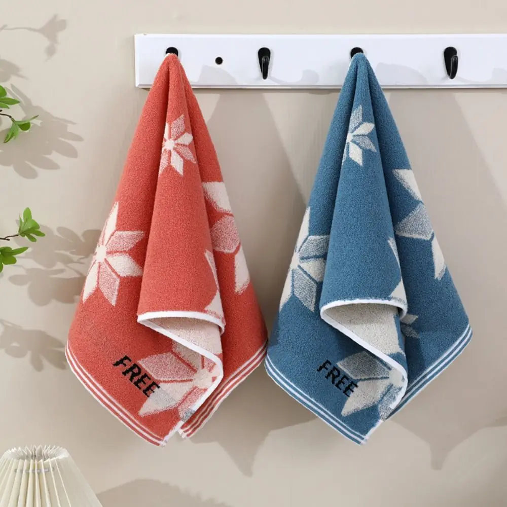 Женское хлопковое банное полотенце в виде снежинок размером 35x70 см