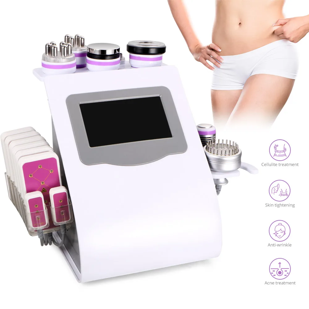 

9 In 1 Ultrasound 40K Cavitation Vacuum Therapy Body Suction Slimming Microcurrent Skin Care Face Lifting Beauty Machine