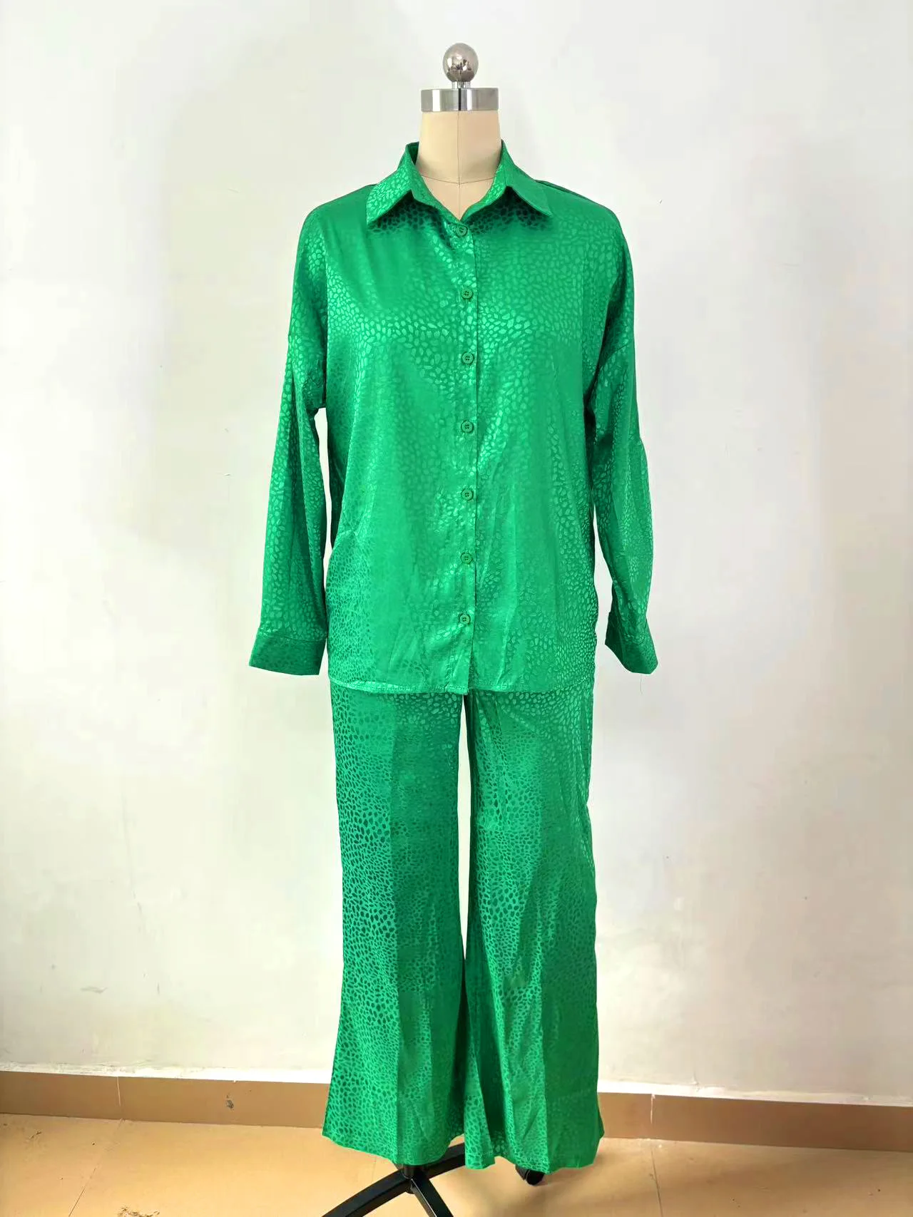 Комплект из двух предметов Женский рубашка с длинными рукавами и принтом