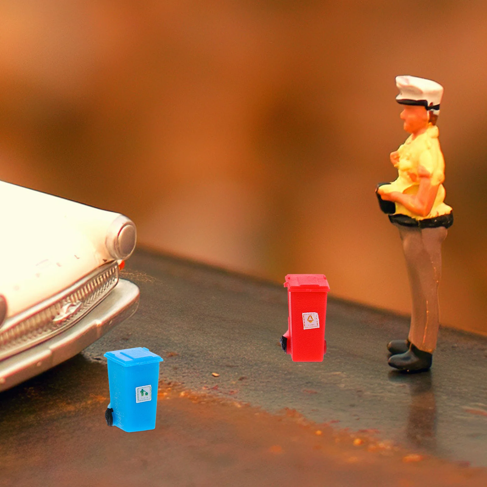 5 шт. контейнеры мини мусорный бак миниатюрный маленький мусор модель дома