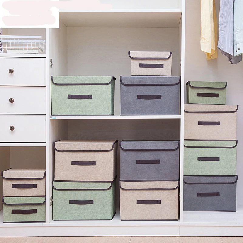 

Portable Fold Non-woven Fabric Storage Box Home Supplies Clothing Underwear Sock And Kid Toy Storage Organizer Cosmetics