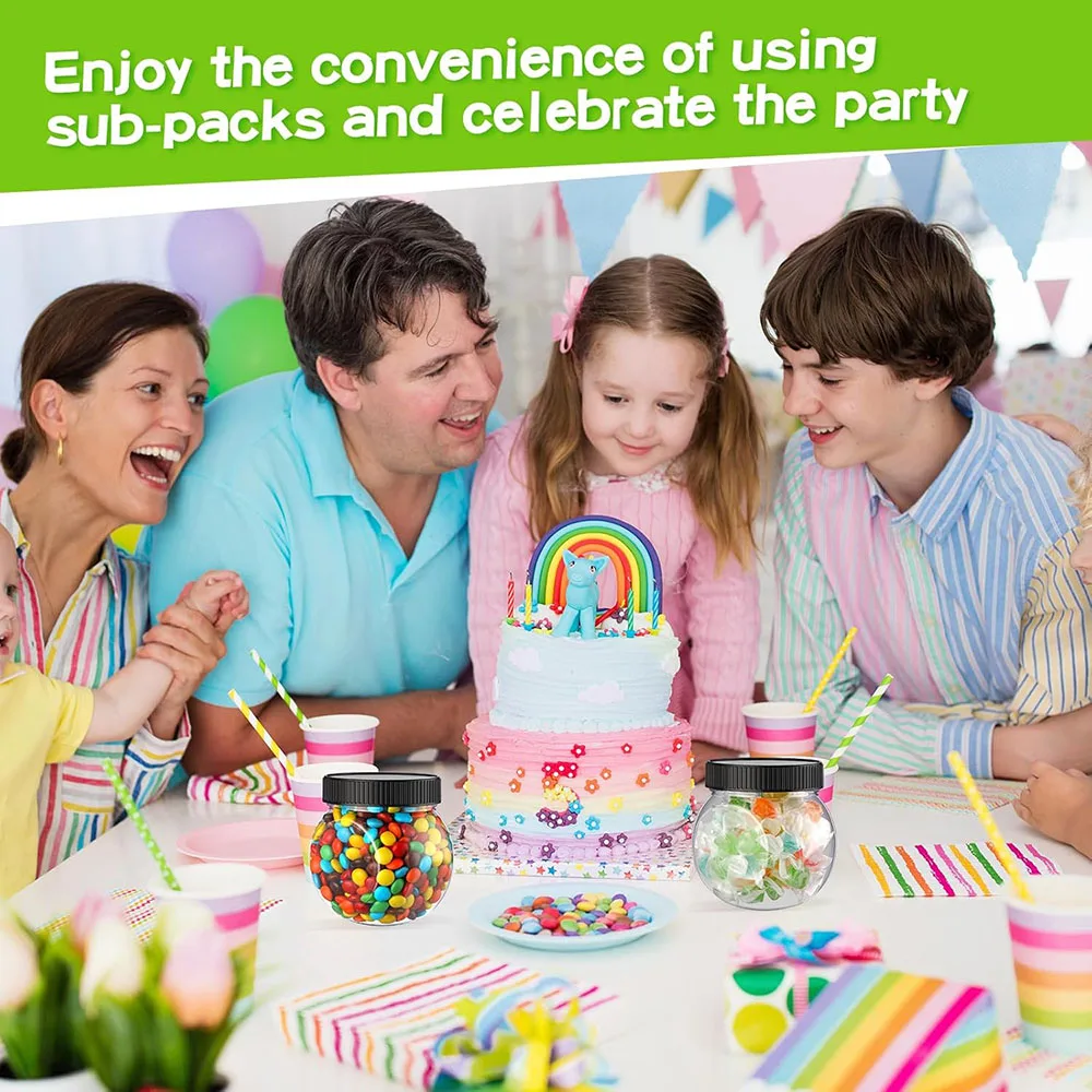 Пластиковые банки для конфет с крышками боковая банка печенья объемная кухонная