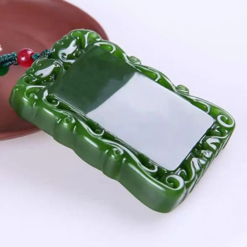 

Зеленая подвеска для мужчин и женщин, подвески, ювелирные изделия, подлинный искусственный камень, амулет, подарки, аксессуары, ювелирные из...