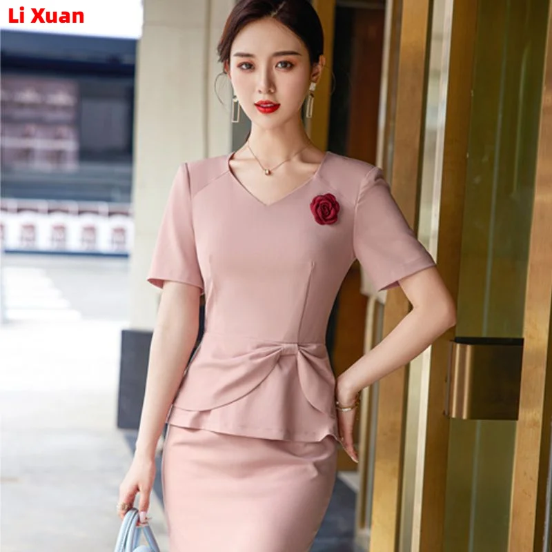 Quality Summer Thin Style Womens Pencil Skirt Blazer Sets Outfits Korean Female Formal Business Office Ladies Work Jacket Suit