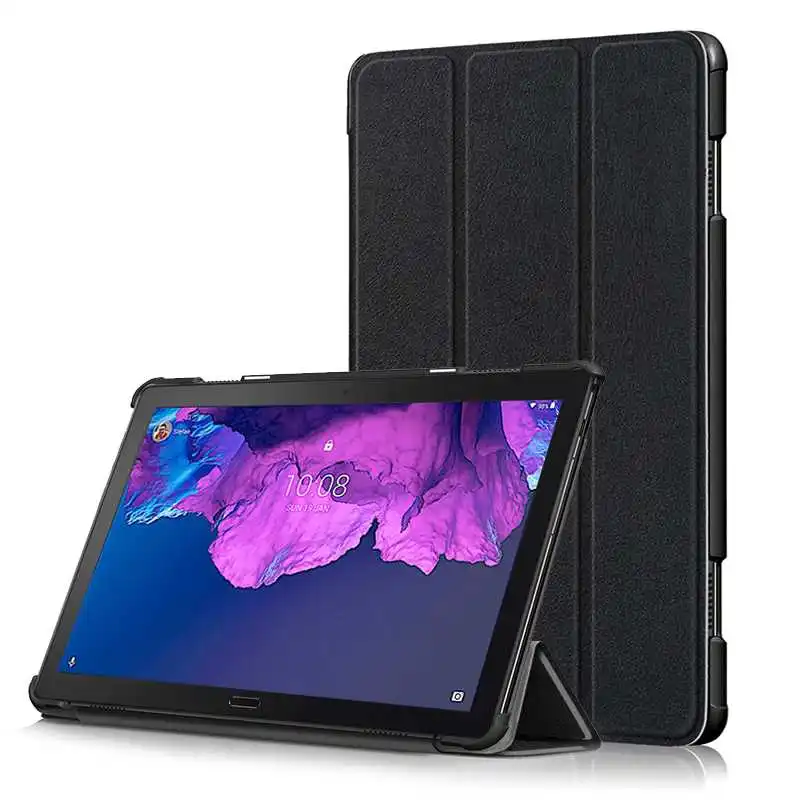 

Nonmeio Triple Fold Stand Case For Lenovo Tab E10 P11 Plus P10 Tablet Case Cover
