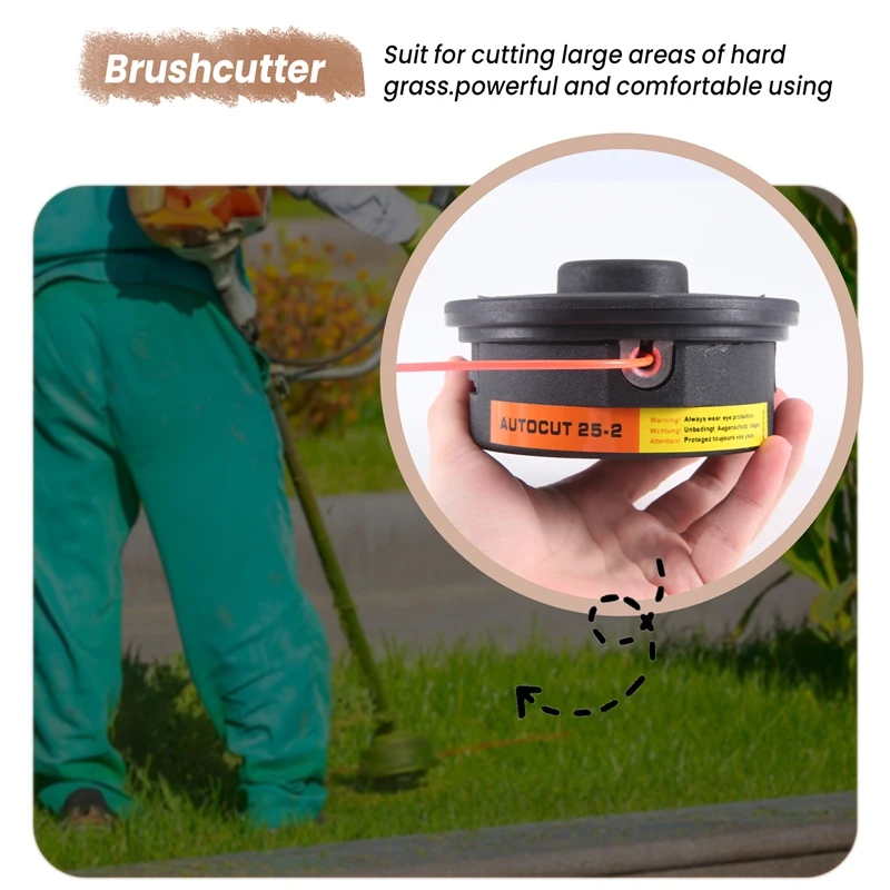 Нейлоновая подающая головка Auto Cut 25-2 для кустореза STIHL черный FS120 250